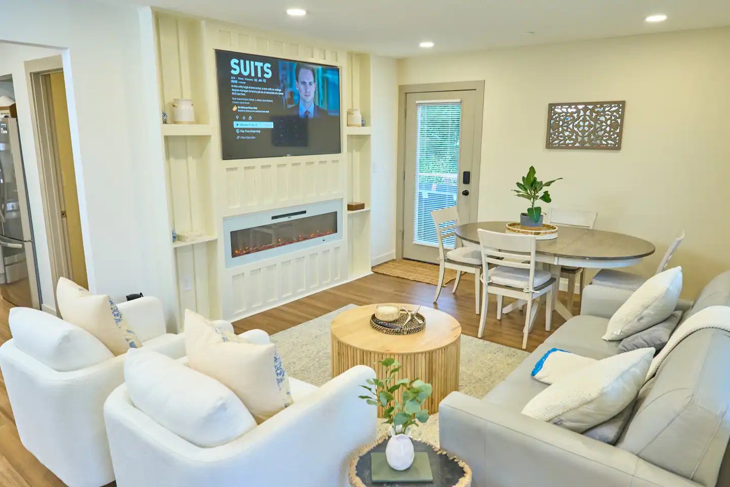 living room & dining area